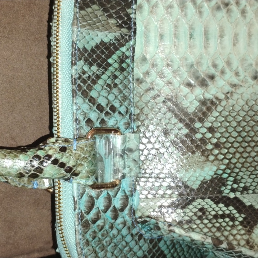 Genuine Python Convertible Handbag NWT - Picture 4 of 12